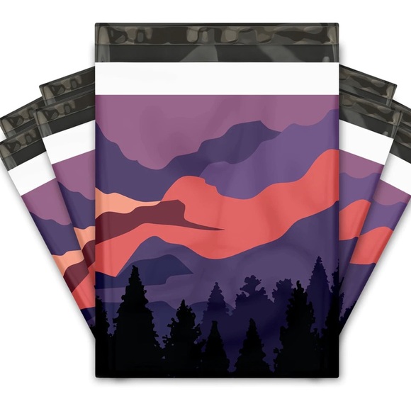 50 10X13 Poly Mailers, Mountain Sunset Shipping Envelopes PRICE IS FIRM Fall - Picture 9 of 10